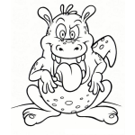 Dibujo para colorear Dibujo De Animal Morronoso Para Pintar Y Colorear