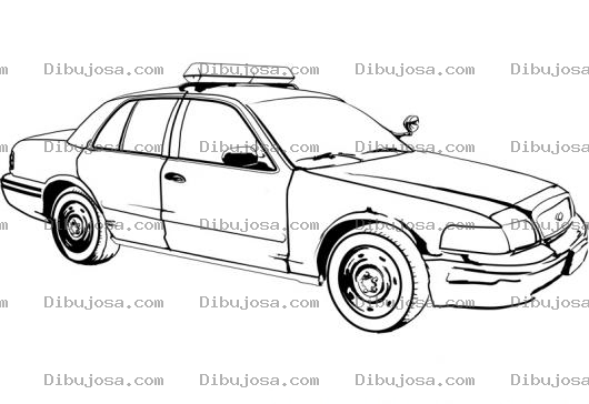 Dibujo para colorear Patrulla De Policias Para Pintar Y Colorear Carro De Policia