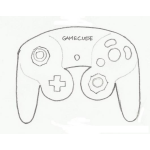 Dibujo para colorear Control De Gamecube Para Pintar Y Colorear