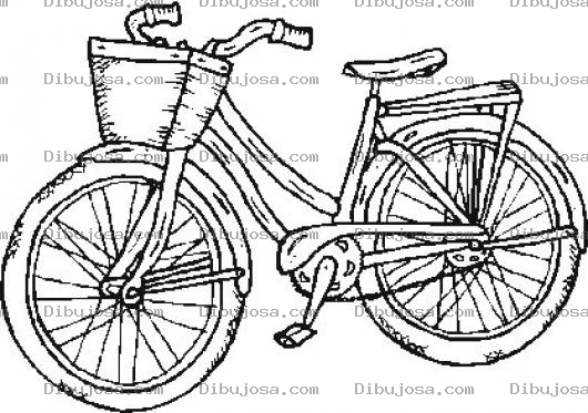 Dibujo para colorear Bicicleta De Mujer Para Pintar Y Colorear