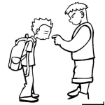 Dibujo para colorear Dibujo De Bullying Para Pintar Y Colorear Acoso Escolar