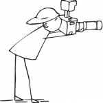 Dibujo para colorear Dibujo De Chico Fotografo Para Colorear