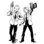 Dibujo para colorear Agentes Del Fbi Para Pintar Y Colorear