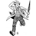 Dibujo para colorear Dibujo De Seventh Doctor Para Pintar Y Colorear