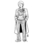 Dibujo para colorear Dibujo De Fifth Doctor Para Pintar Y Colorear