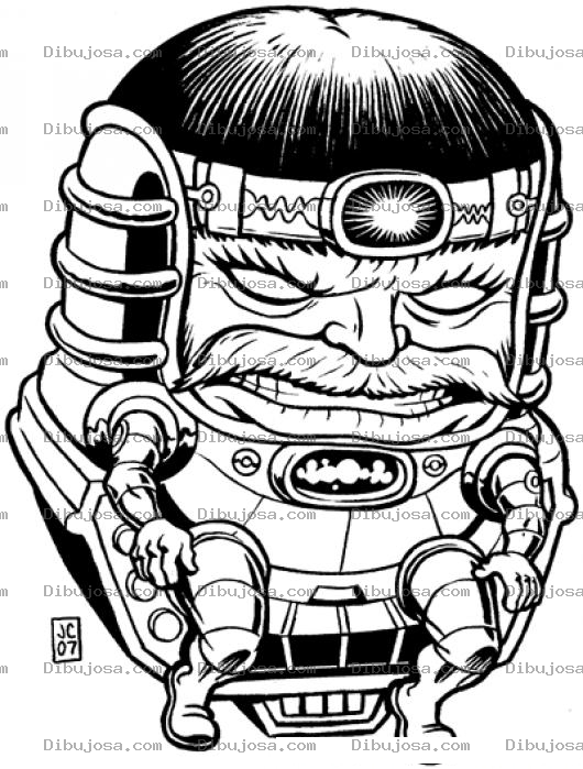 Dibujo para colorear Dibujo Del Senor Mostachon Para Pintar Y Colorear