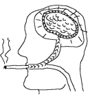 Dibujo para colorear Radiografia Del Fumador Para Pintar Y Colorear