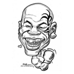 Dibujo para colorear Dibujo De Mike Tyson Para Pintar Y Colorear A Myketyson