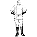 Dibujo para colorear Dibujo De Hombre Gigante Para Pintar Y Colorear