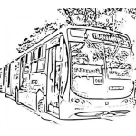 Dibujo para colorear Transmetro De Guatemala Para Pintar Y Colorear