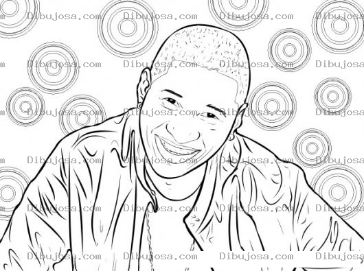 Dibujo para colorear Usher.com Dibujo De Usher Raymond Para Pintar Y Colorear Usherusher