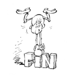 Dibujo para colorear Dibujo Del Fin Para Pintar Y Coloera El Fin