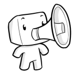 Dibujo para colorear Megafonito Dibujo De Muneco Con Megafono Para Pintar Y Colorear