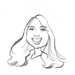 Dibujo para colorear Dibujo De Rubia Cachetona Para Pintar Y Colorear