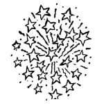 Dibujo para colorear Lucescampero.com Dibujo De Explosion De Estrellas De Fuegos Pirotecnicos Para Pintar Y Colorear Luces Campero
