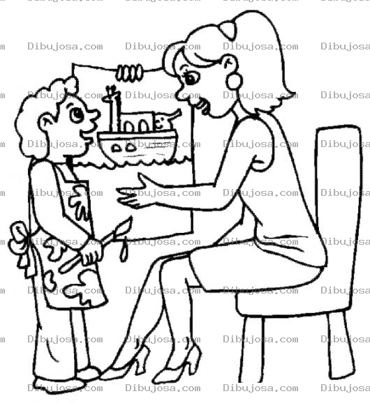 Dibujo para colorear Dibujo Para Colorear En El Dia De La Madre Y Regalarlo A Mama