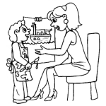 Dibujo para colorear Dibujo Para Colorear En El Dia De La Madre Y Regalarlo A Mama