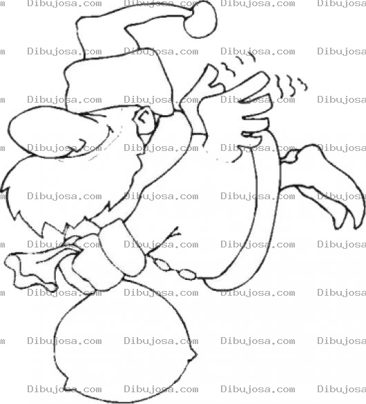 Dibujo para colorear Dibujo De Santa Claus Con Alas Para Pintar Y Colorear