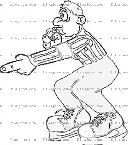 Dibujo para colorear Arbitro De Hockey Sobre Hielo Para Pintar Y Colorear