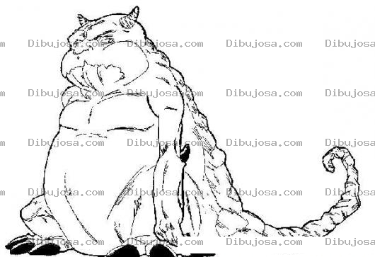 Dibujo para colorear Dibujo De Gato Dragon Para Pintar Y Colorear