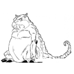 Dibujo para colorear Dibujo De Gato Dragon Para Pintar Y Colorear