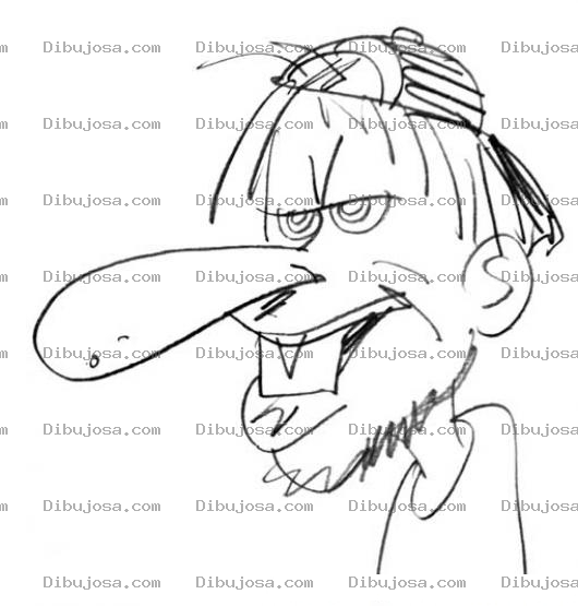 Dibujo para colorear Dibujo De Vago Narigon Para Pintar Y Colorear