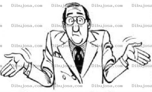 Dibujo para colorear Y Yo Que Puedo Hacer Pues Dibujo De Un Hombre Diciendo Que No Es Su Culpa Y Que No Puede Hacer Nada Para Colorear