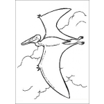 Dibujo para colorear Dinosaurio Volador
