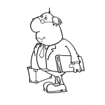 Dibujo para colorear Dibujo De Visitador Medico Para Pintar Y Colorear