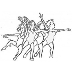 Dibujo para colorear Dibujo De Mujeres Baletistas Para Pintar Y Colorear