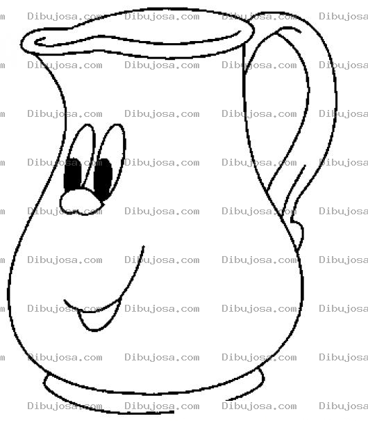 Dibujo para colorear Dibujo De Un Pichel De Fresco Para Pintar Y Colorear
