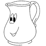 Dibujo para colorear Dibujo De Un Pichel De Fresco Para Pintar Y Colorear