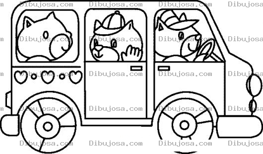 Dibujo para colorear Panel De Gatos Para Pintar Y Colorear