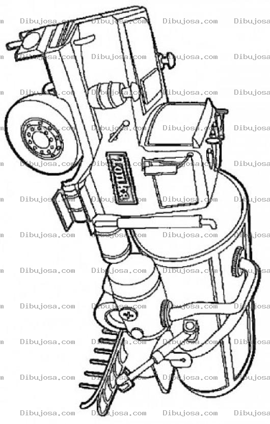 Dibujo para colorear Camion Cisterna Tonka Para Pintar Y Colorear