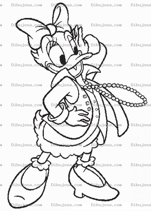 Dibujo para colorear La patita daisy