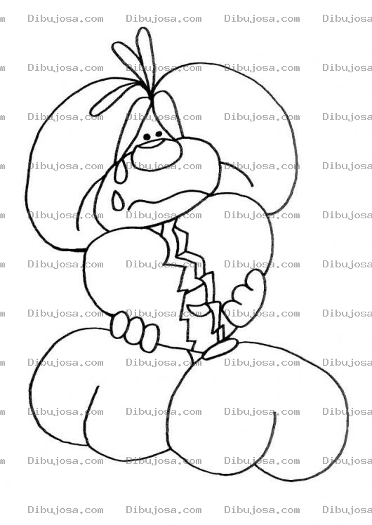 Dibujo para colorear Dibujo De Raton Triste Llorando Y Con El Corazon Roto Partido En Dos Para Pintar Y Colorear Una Separacion Amorosa
