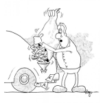 Dibujo para colorear Echando Gasolina En Dinero Dibujo De Hombre Llenando El Tanque De Gasolina De Su Carro Con Billetes De Euro Para Colorear