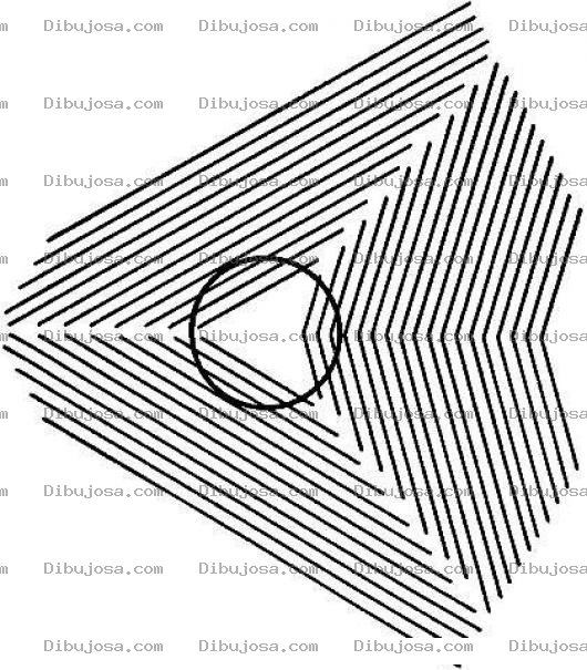 Dibujo para colorear Ilusion Optica De Circulo Imperfecto Para Colorear