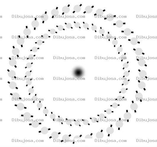 Dibujo para colorear Dibujo De Ilusionoptica De Circulos En Movimineto Para Verla Mira El Centro Y Di Que Si Con Tu Cabeza