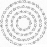 Dibujo para colorear Ilusion Opttica De Circulos Que Parecen Una Espiral Para Pintar Y Colorear