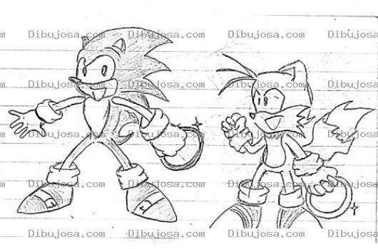 Dibujo para colorear Dibujo De Sonic De Saga Saturn Para Colorear
