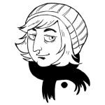 Dibujo para colorear Dibujo De Rubio Con Gorro De Lana Para Pintar Y Colorear