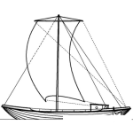 Dibujo para colorear Dibujo De Barquito De Vela Para Colorear