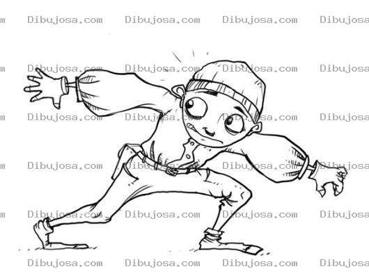 Dibujo para colorear Sigilo Sigilosamente Dibujo Para Colorear A Un Nino Caminando Con Sigilo Para No Hacer Ruido Y No Ser Descubierto