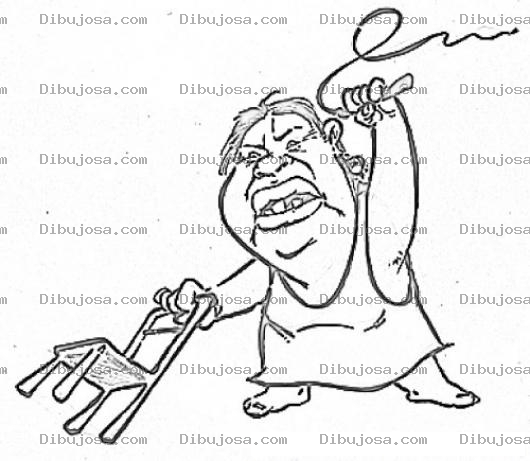 Dibujo para colorear Domadora De Hombres Para Pintar Y Colorear