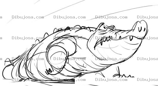 Dibujo para colorear Dibujo De Lagarto Grodito Para Pintar Y Colorear