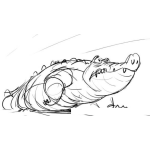 Dibujo para colorear Dibujo De Lagarto Grodito Para Pintar Y Colorear
