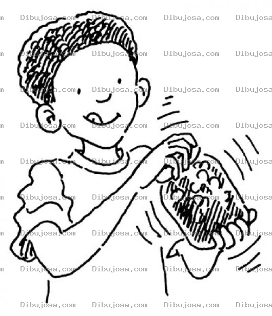 Dibujo para colorear Dibujo De Nino Colocho Sangolotenado Un Frasco De Vidrio Para Pintar Y Colorear