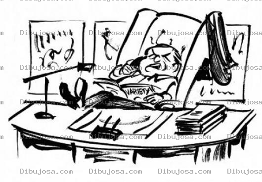 Dibujo para colorear Dibujo De Jefe En Su Escritorio Para Pintar Y Colorear