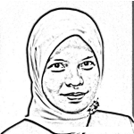 Dibujo para colorear Mujer Musulmana Para Pintar Y Colorear
